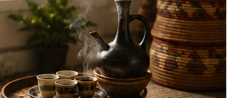 Kettle and cups - Habesha Market Denmark story